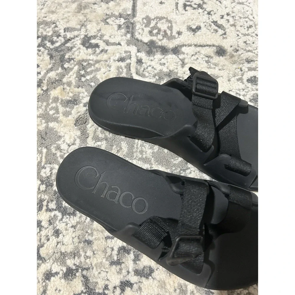 Men's Black Chaco Slides Size 11